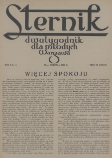 Sternik : dwutygodnik dla młodych. 1930, nr 8