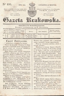 Gazeta Krakowska. 1834, nr 197