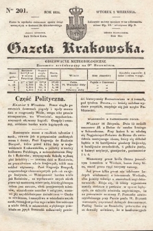 Gazeta Krakowska. 1834, nr 201