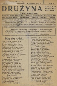 Drużyna : organ młodzieży wiejskiej : dwutygodnik wychowawczy, społeczny, literacki i oświatowy z ilustracjami. R. 10, 1923, nr 10