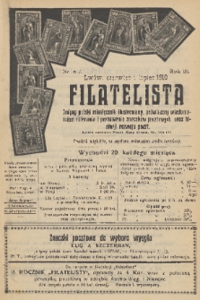 Filatelista : jedyny polski miesięcznik ilustrowany, poświęcony wiadomościom zbierania i poznawania znaczków pocztowych, oraz historji rozwoju poczt. R. 3, 1910, nr 6 i 7