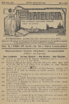 Filatelista : oficjalny organ Międzynarod. Związku Filatelistów i Korespondentów „Unja” we Lwowie. 1924, nr 2