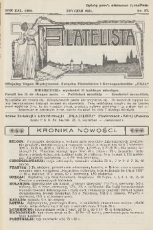 Filatelista : oficjalny organ Międzynarod. Związku Filatelistów i Korespondentów „Unja”. 1931, nr 97