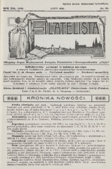 Filatelista : oficjalny organ Międzynarod. Związku Filatelistów i Korespondentów „Unja”. 1931, nr 98