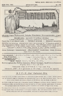 Filatelista : oficjalny organ Międzynarod. Związku Filatelistów i Korespondentów „Unja”. 1931, nr 100