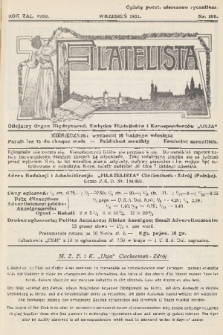 Filatelista : oficjalny organ Międzynarod. Związku Filatelistów i Korespondentów „Unja”. 1931, nr 103