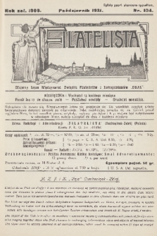 Filatelista : oficjalny organ Międzynarod. Związku Filatelistów i Korespondentów „Unja”. 1931, nr 104