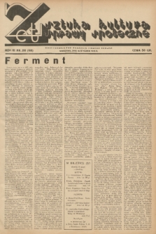 Zet : sztuka, kultura, sprawy społeczne. R. 3, 1935, nr 20