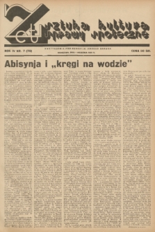 Zet : sztuka, kultura, sprawy społeczne. R. 4, 1935, nr 7