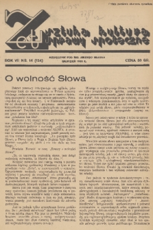 Zet : sztuka, kultura, sprawy społeczne. R. 7, 1938, nr 14