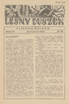 Leśny Duszek : pisemko zuchów : [dodatek zuchowy do dwutygodnika „Skaut”]. R. 4, 1936, nr 10