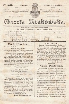 Gazeta Krakowska. 1834, nr 221