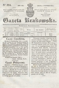 Gazeta Krakowska. 1834, nr 224