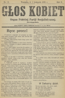 Głos Kobiet : organ Polskiej Partji Socjalistycznej. R. 2, 1921, nr 18