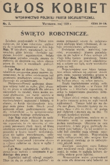 Głos Kobiet : wydawnictwo Polskiej Partji Socjalistycznej. 1928, nr 5