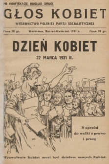 Głos Kobiet : wydawnictwo Polskiej Partji Socjalistycznej. 1931, nr 3