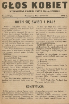 Głos Kobiet : wydawnictwo Polskiej Partji Socjalistycznej. 1935, nr 3