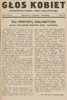 Głos Kobiet : wydawnictwo Polskiej Partji Socjalistycznej. 1935, nr 6