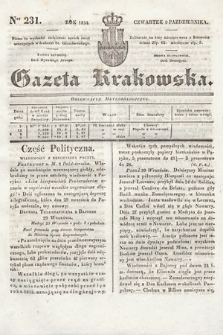 Gazeta Krakowska. 1834, nr 231