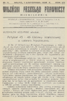 Wileński Przegląd Prawniczy. R. 7, 1936, nr 11