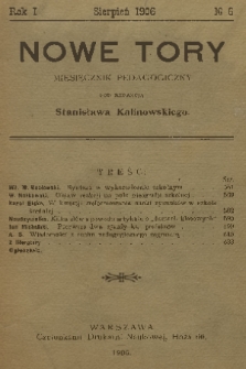 Nowe Tory : miesięcznik pedagogiczny. R. 1, 1906, nr 6