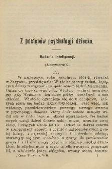 Nowe Tory : miesięcznik pedagogiczny. R. 2, 1907, z. 8