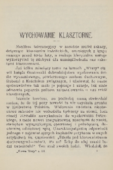 Nowe Tory : miesięcznik pedagogiczny. R. 4, 1909, z. 3