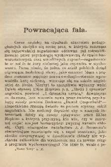 Nowe Tory : miesięcznik pedagogiczny. R. 5, 1910, z. 3