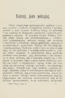 Nowe Tory : miesięcznik pedagogiczny. R. 5, 1910, z. 10
