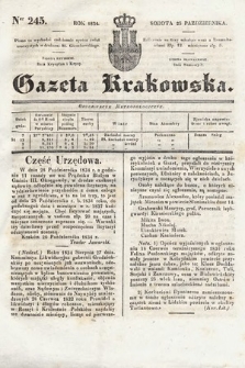 Gazeta Krakowska. 1834, nr 245
