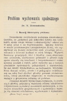Nowe Tory : miesięcznik pedagogiczny. R. 9, 1914, z. 4
