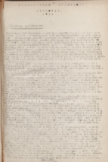 Miesięcznik Literacki. 1943, listopad