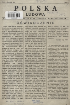 Polska Ludowa : wydawnictwo Polskiej Rady Jedności Demokratycznej. 1945