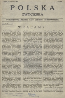 Polska Zwycięska : wydawnictwo Polskiej Rady Jedności Demokratycznej. 1945