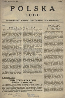 Polska Ludu : wydawnictwo Polskiej Rady Jedności Demokratycznej. 1945