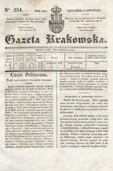 Gazeta Krakowska. 1834, nr 254