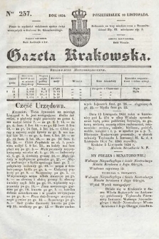 Gazeta Krakowska. 1834, nr 257
