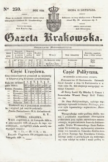 Gazeta Krakowska. 1834, nr 259
