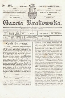 Gazeta Krakowska. 1834, nr 260