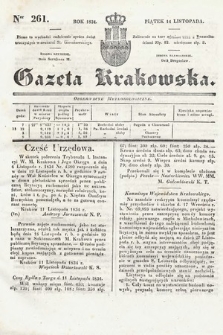 Gazeta Krakowska. 1834, nr 261