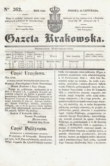 Gazeta Krakowska. 1834, nr 262