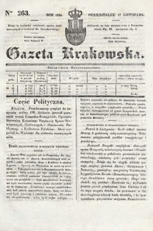 Gazeta Krakowska. 1834, nr 263