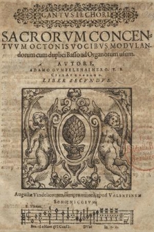 SACRORVM CONCEN=TVVM OCTONIS VOCIBVS MODVLAN=dorum cum duplici Basso ad Organorum usum... LIBER SECVNDVS. Cantvs II Chori