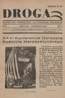 Droga : miesięcznik poświęcony zagadnieniom religijnym. R.1, 1946, nr 3