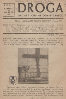 Droga : organ ruchu metodystycznego. R.2, 1947, nr 3