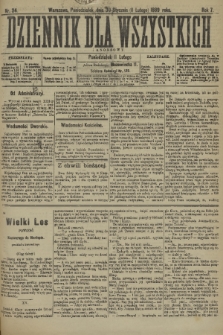 Dziennik dla Wszystkich i Anonsowy. R. 7, 1889, nr 34