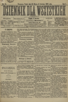 Dziennik dla Wszystkich i Anonsowy. R. 7, 1889, nr 79