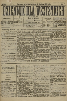 Dziennik dla Wszystkich i Anonsowy. R. 7, 1889, nr 83