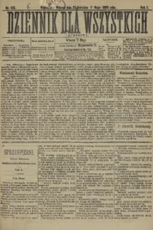 Dziennik dla Wszystkich i Anonsowy. R. 7, 1889, nr 105