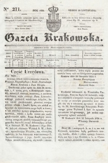 Gazeta Krakowska. 1834, nr 271